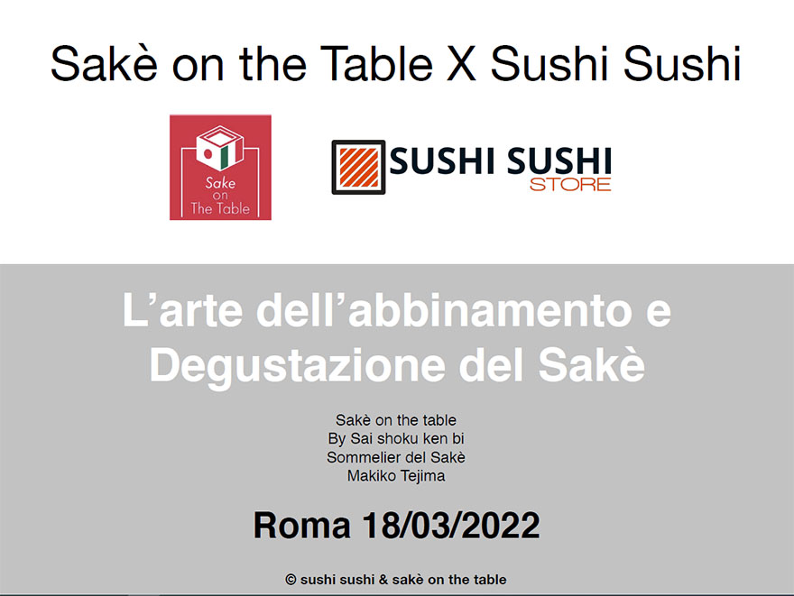 Sake on the Table X Sushi Sushi